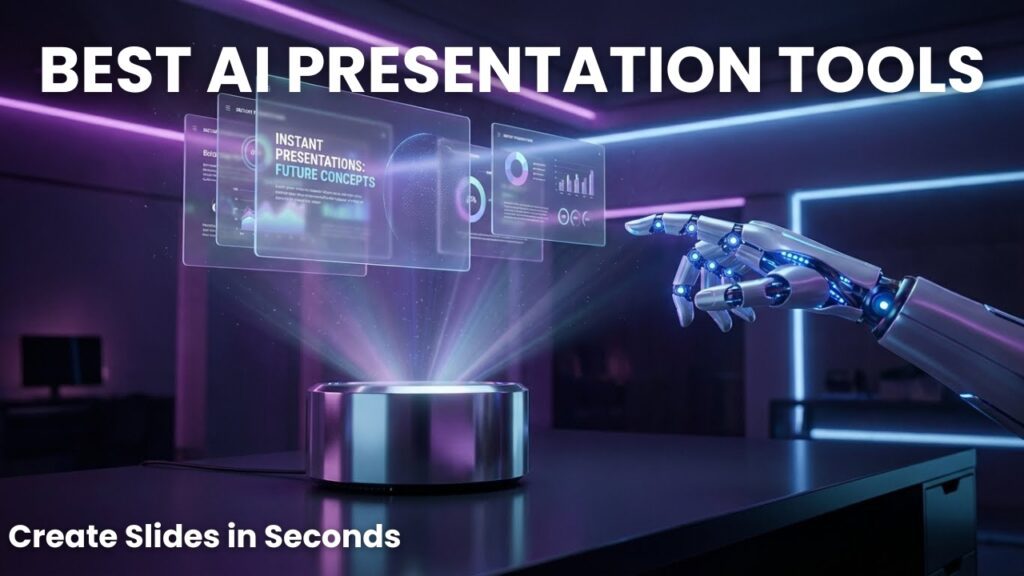 Best AI Presentation Generators creating slides from text
