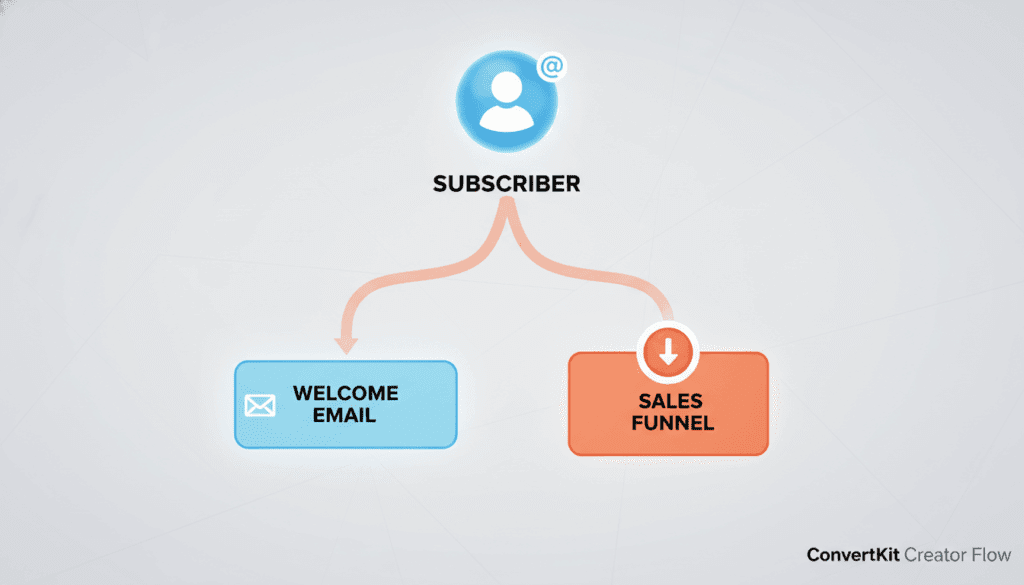 ConvertKit, one of the best email marketing services for creators, showing visual automation