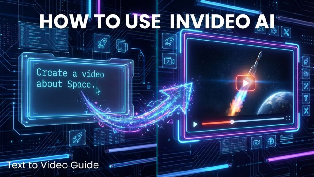 How to use InVideo AI to create videos from text