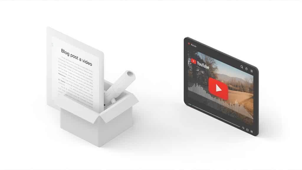 InVideo AI video generator turning a blog post into a video