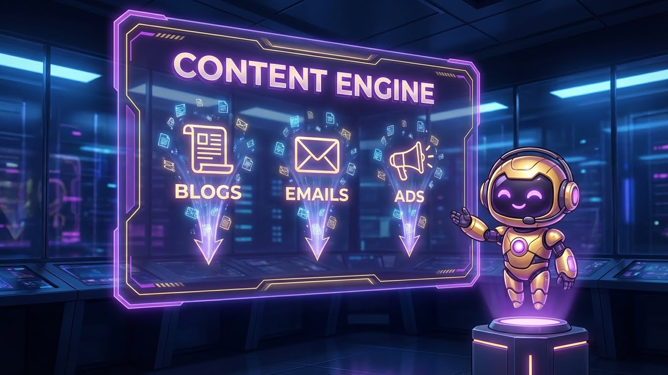 Jasper AI content engine dashboard