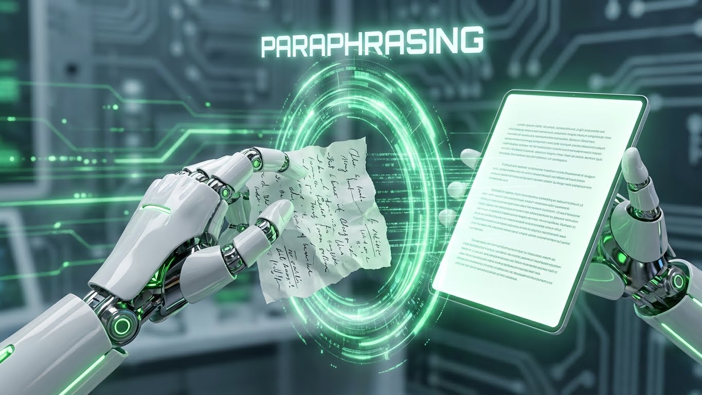 QuillBot AI paraphrasing tool rewriting text