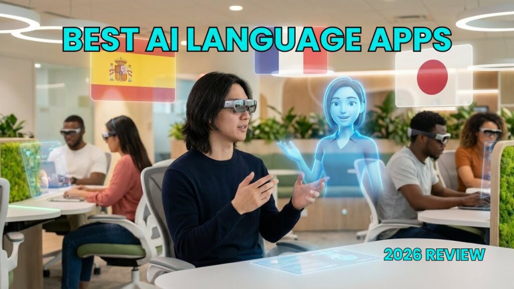 Best AI Language Learning Apps 2026 concept art