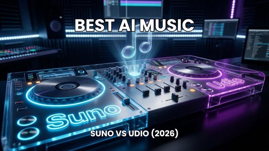 Best AI Music Generators comparison Suno vs Udio