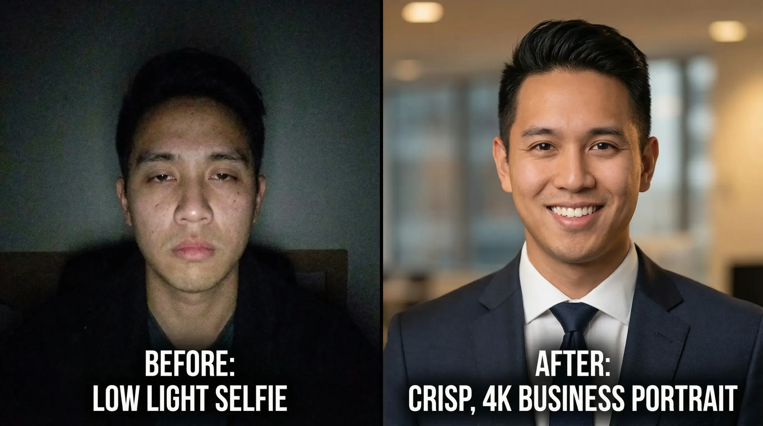 ProPhotos AI before and after comparison