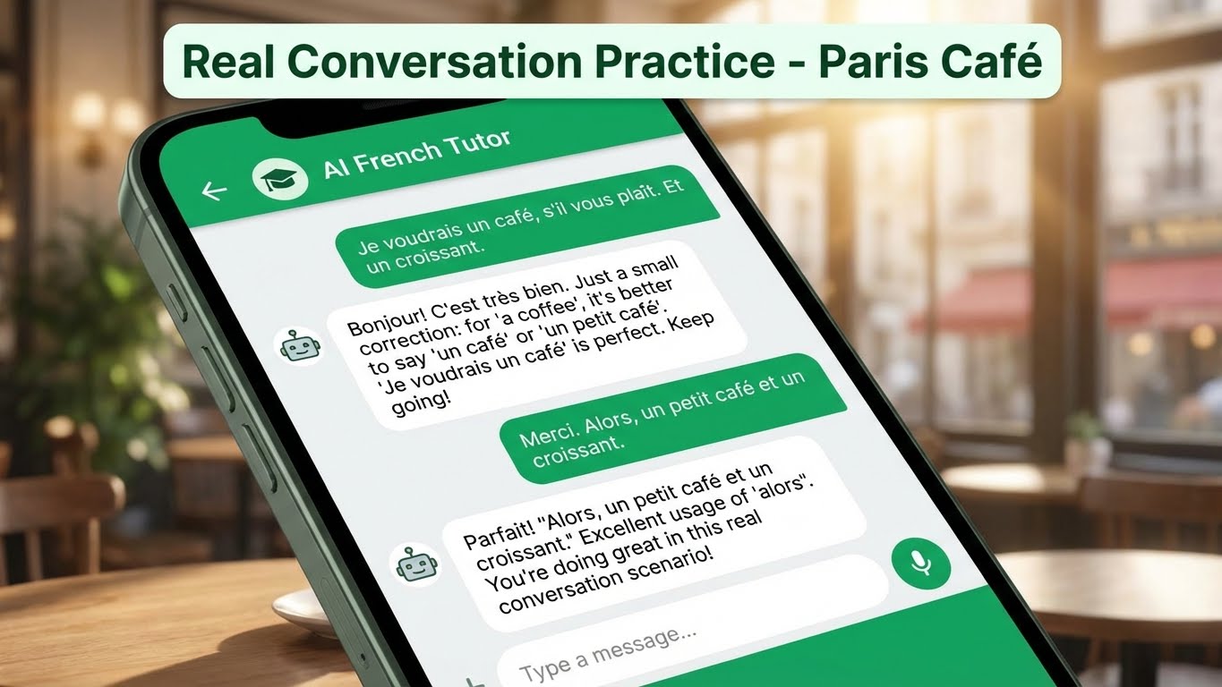 TalkPal AI tutor interface showing roleplay scenario