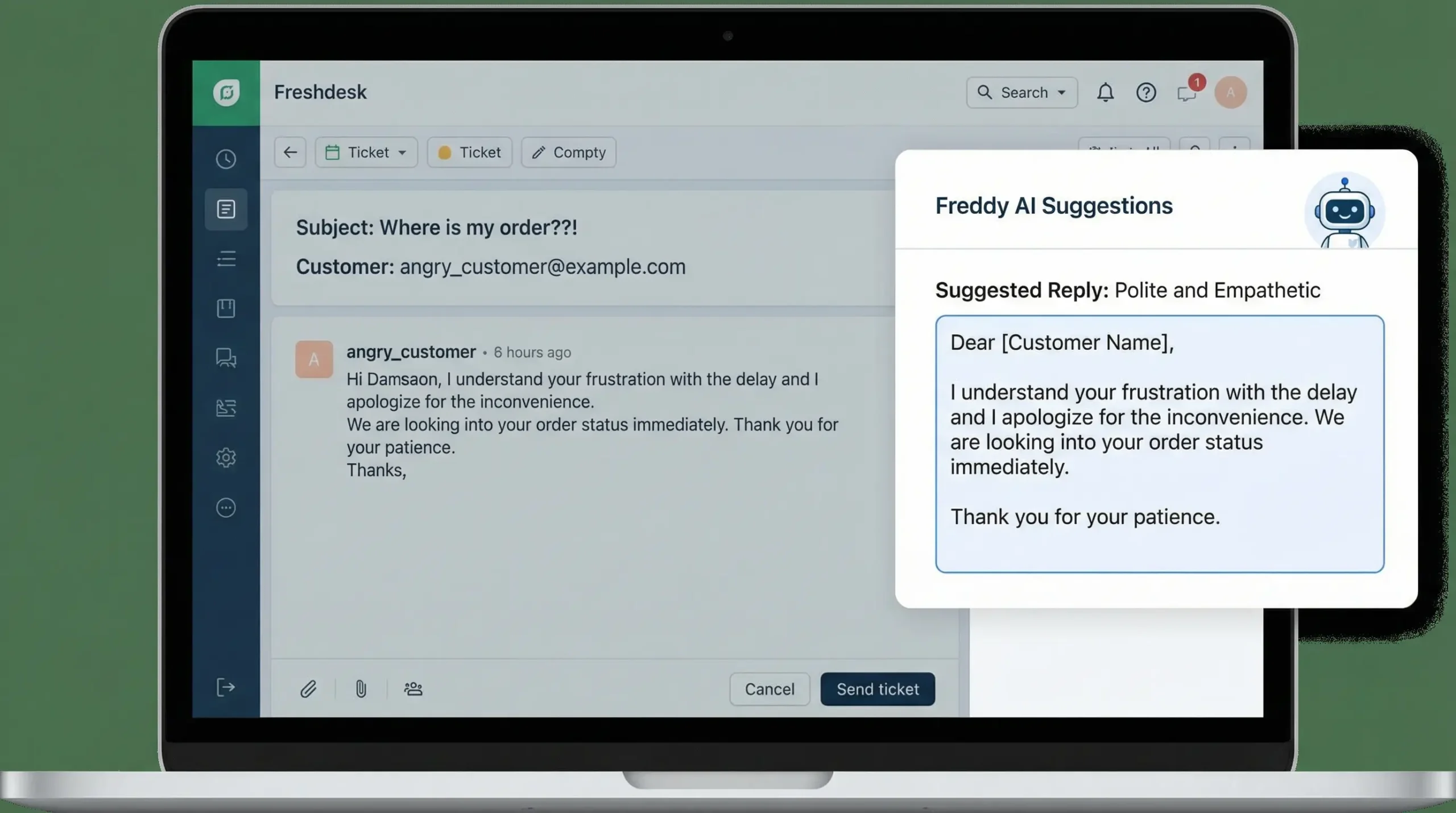 Freshdesk Freddy AI Copilot