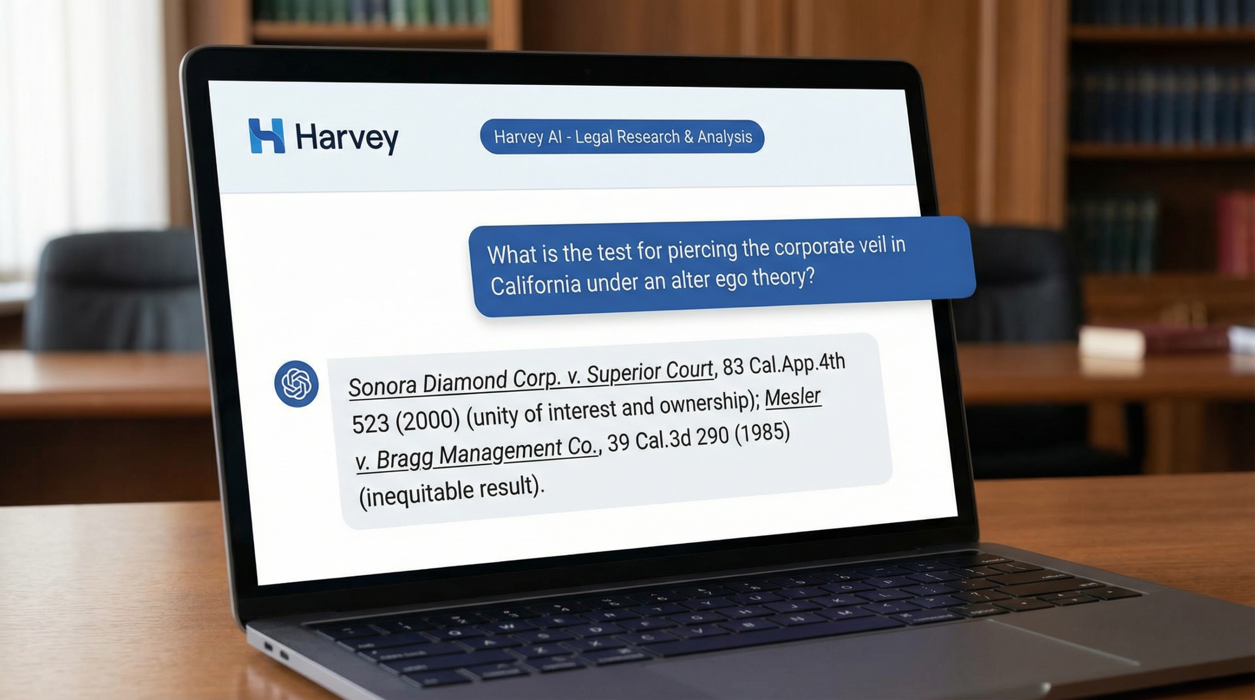 Harvey AI Legal Research Tool