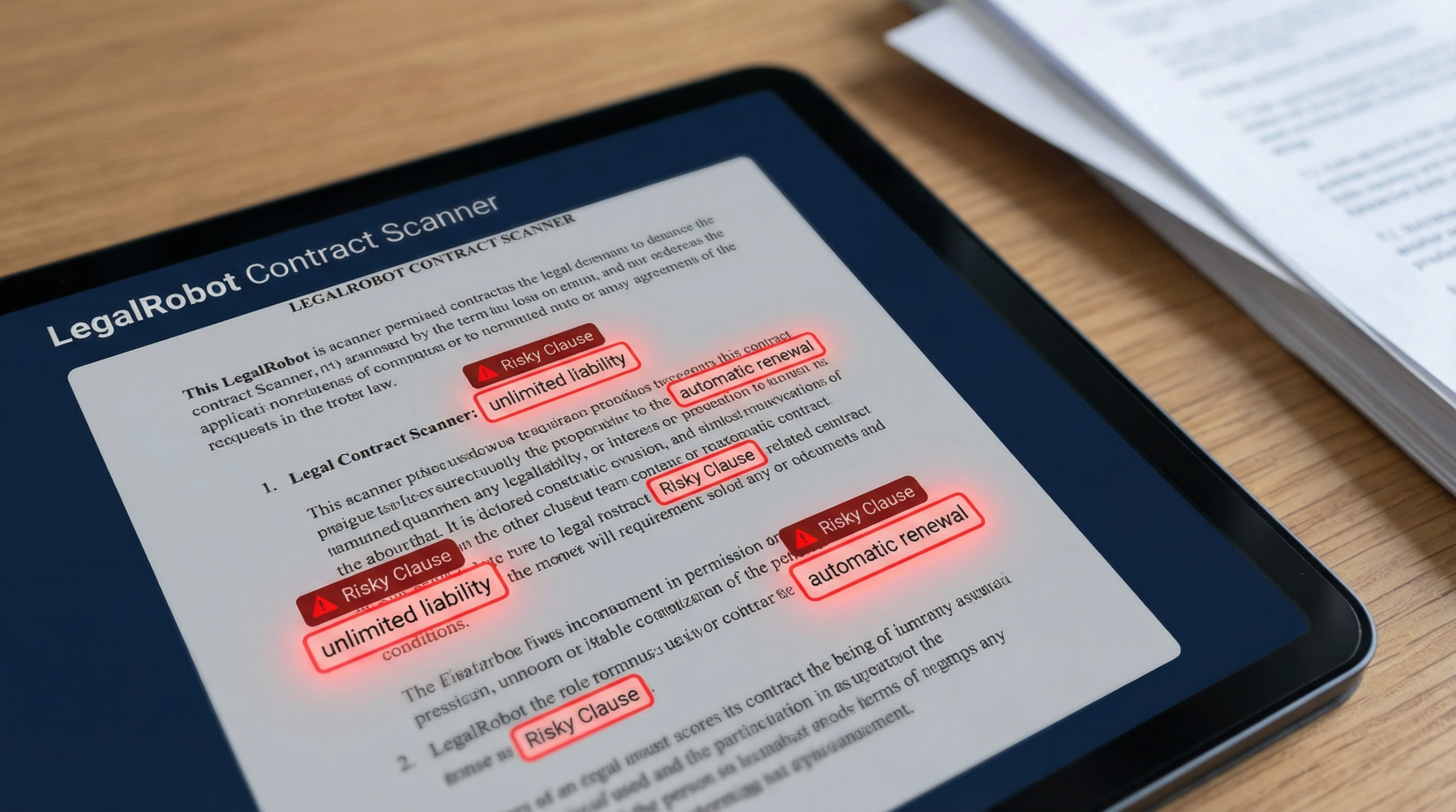LegalRobot Contract Analysis - Best AI Legal Assistants