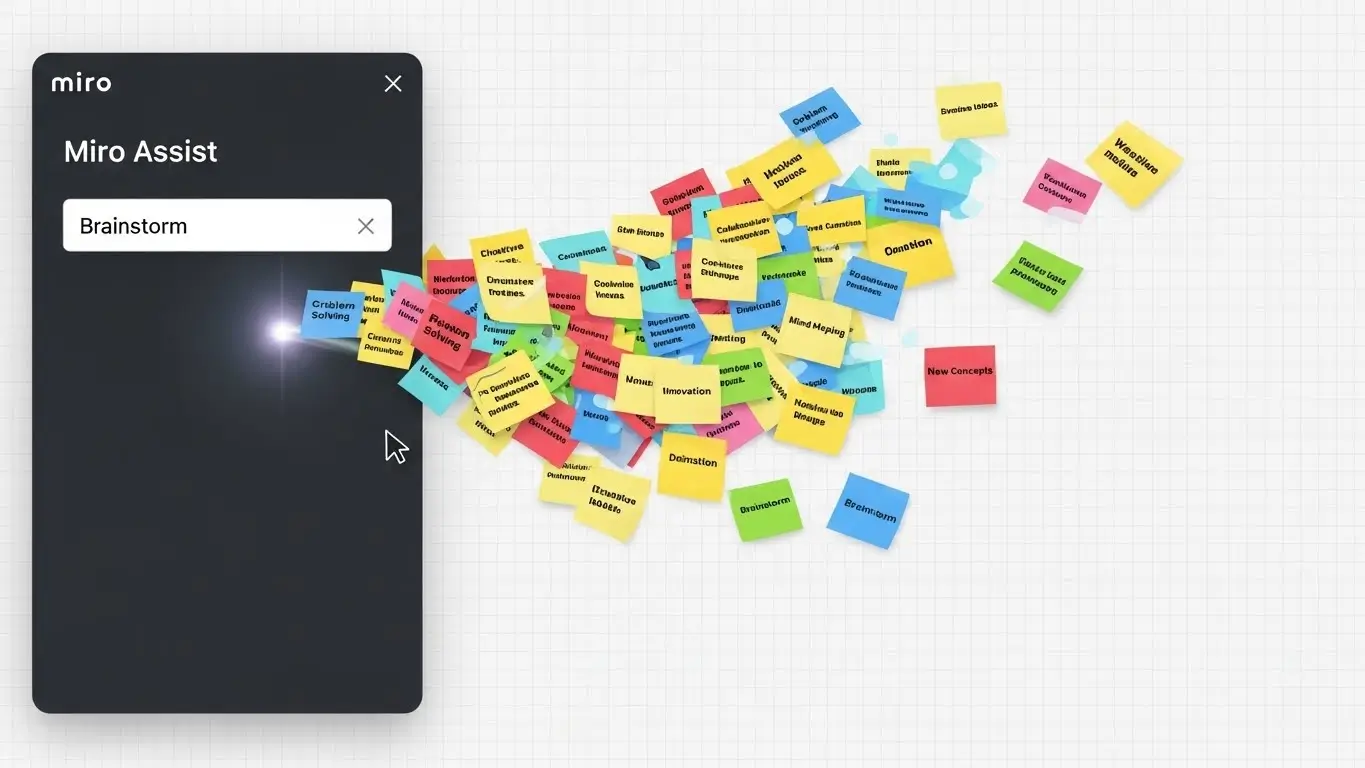 Miro AI generating a mind map for a marketing strategy