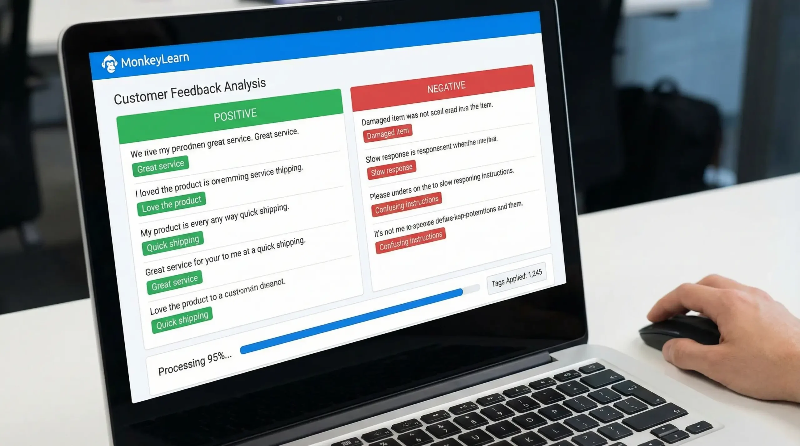 MonkeyLearn Sentiment Text Analysis