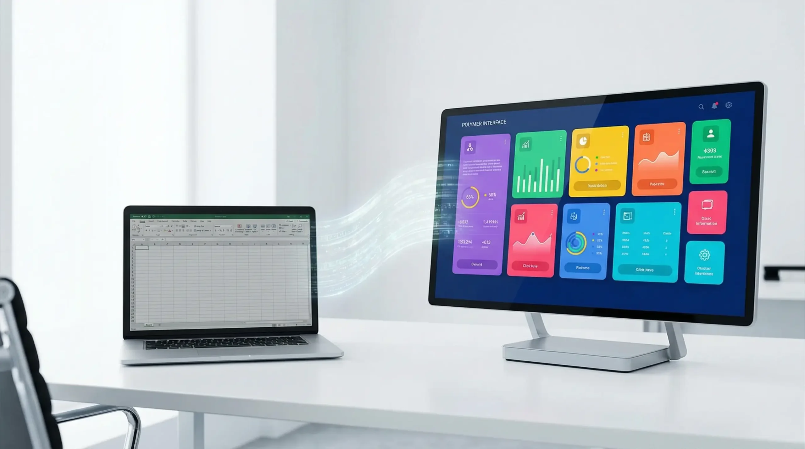 Polymer App Data Visualization Interface