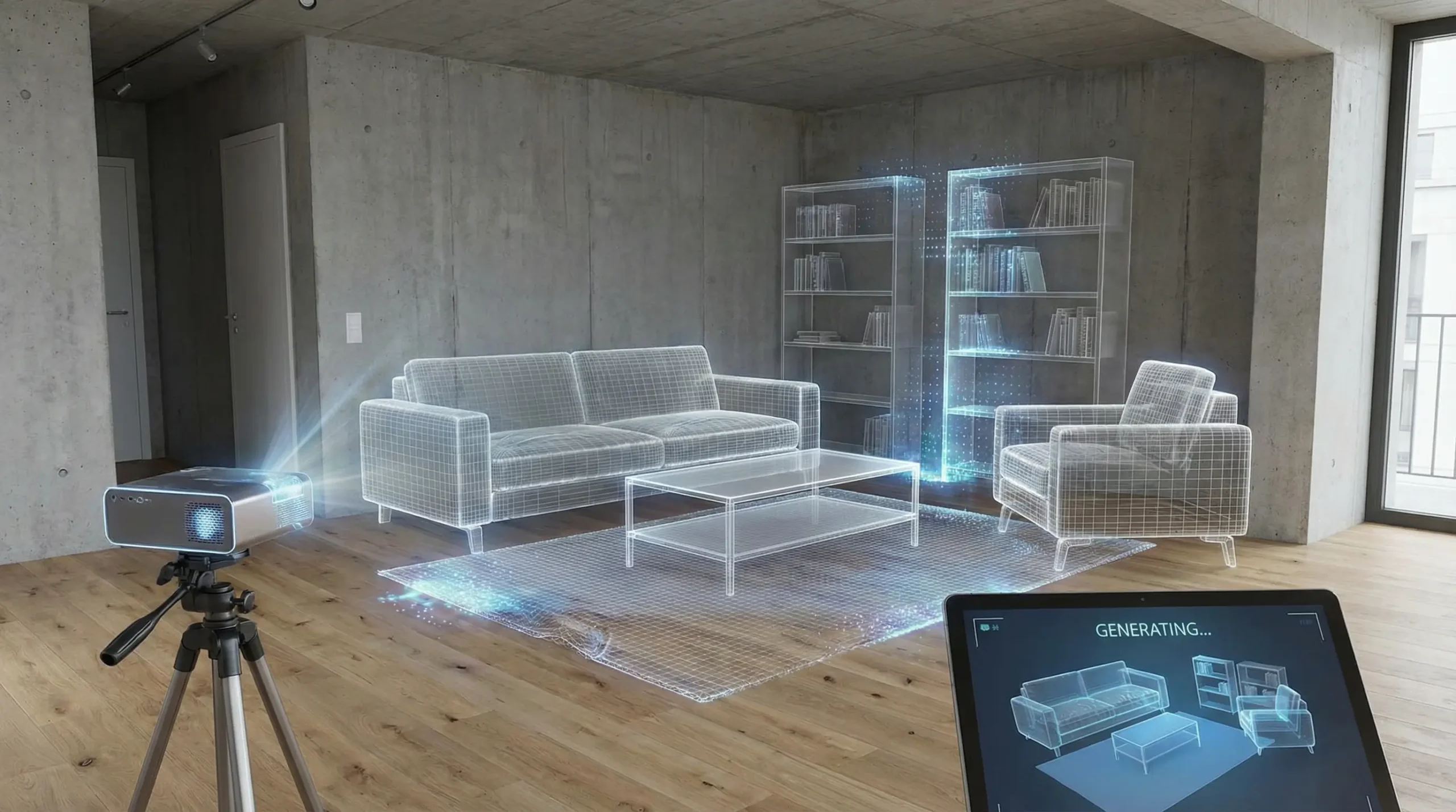 Spacely AI furniture staging