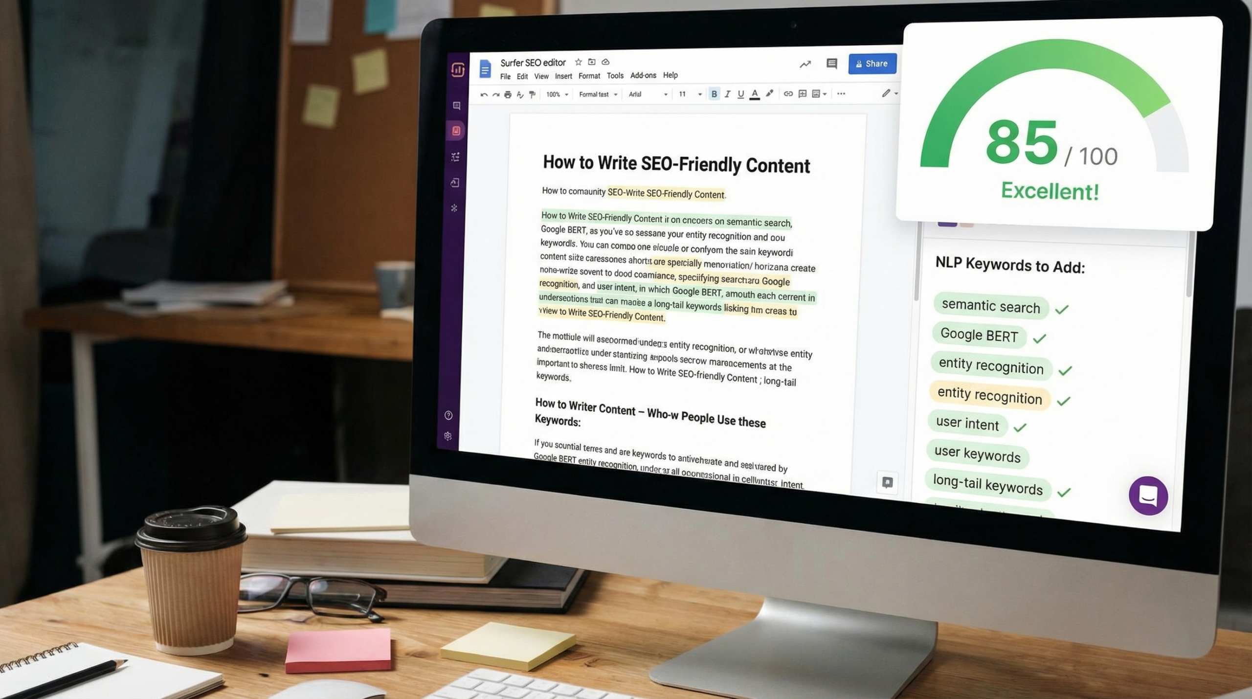 Surfer SEO Content Editor