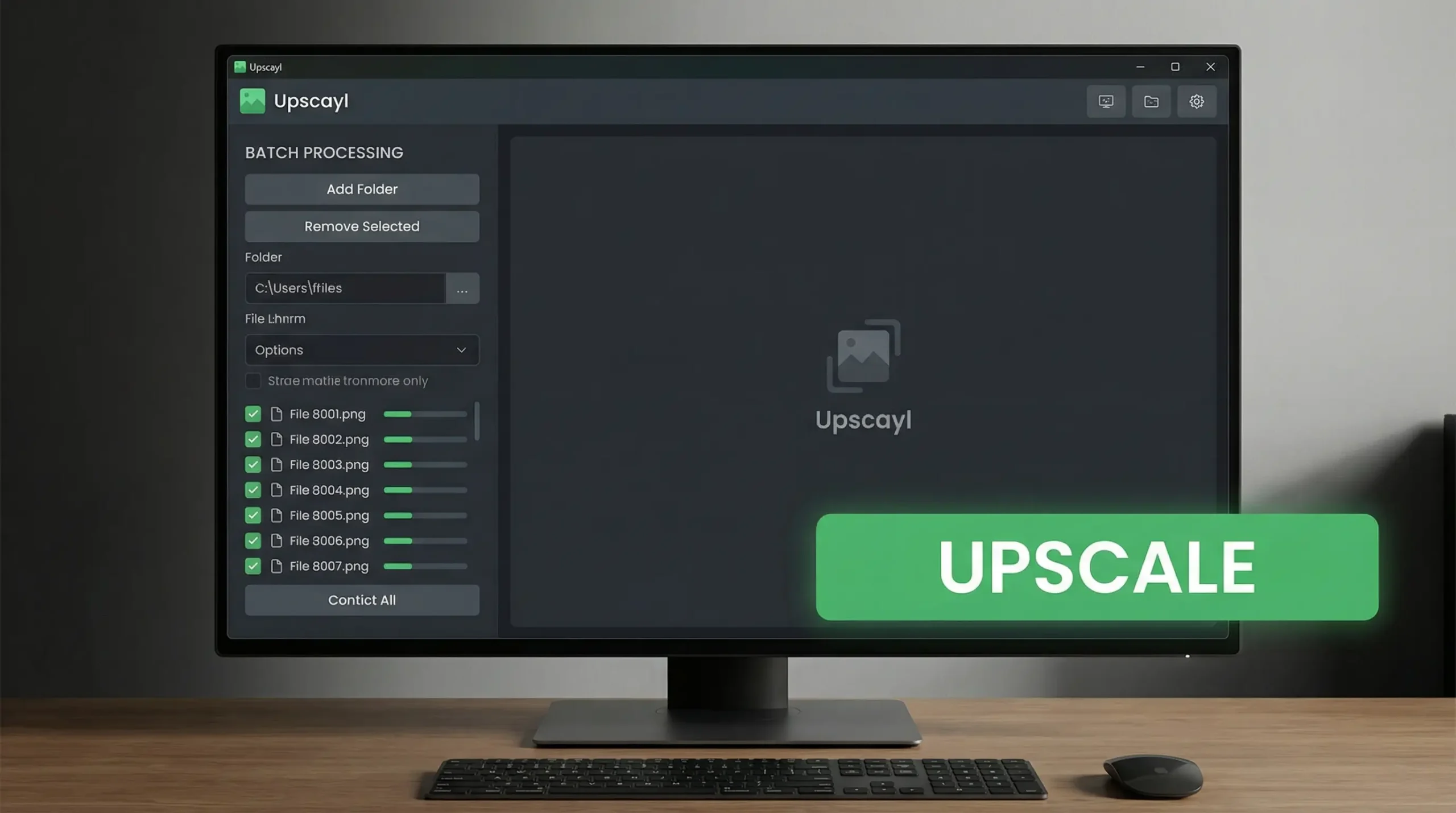Upscayl free open source software interface