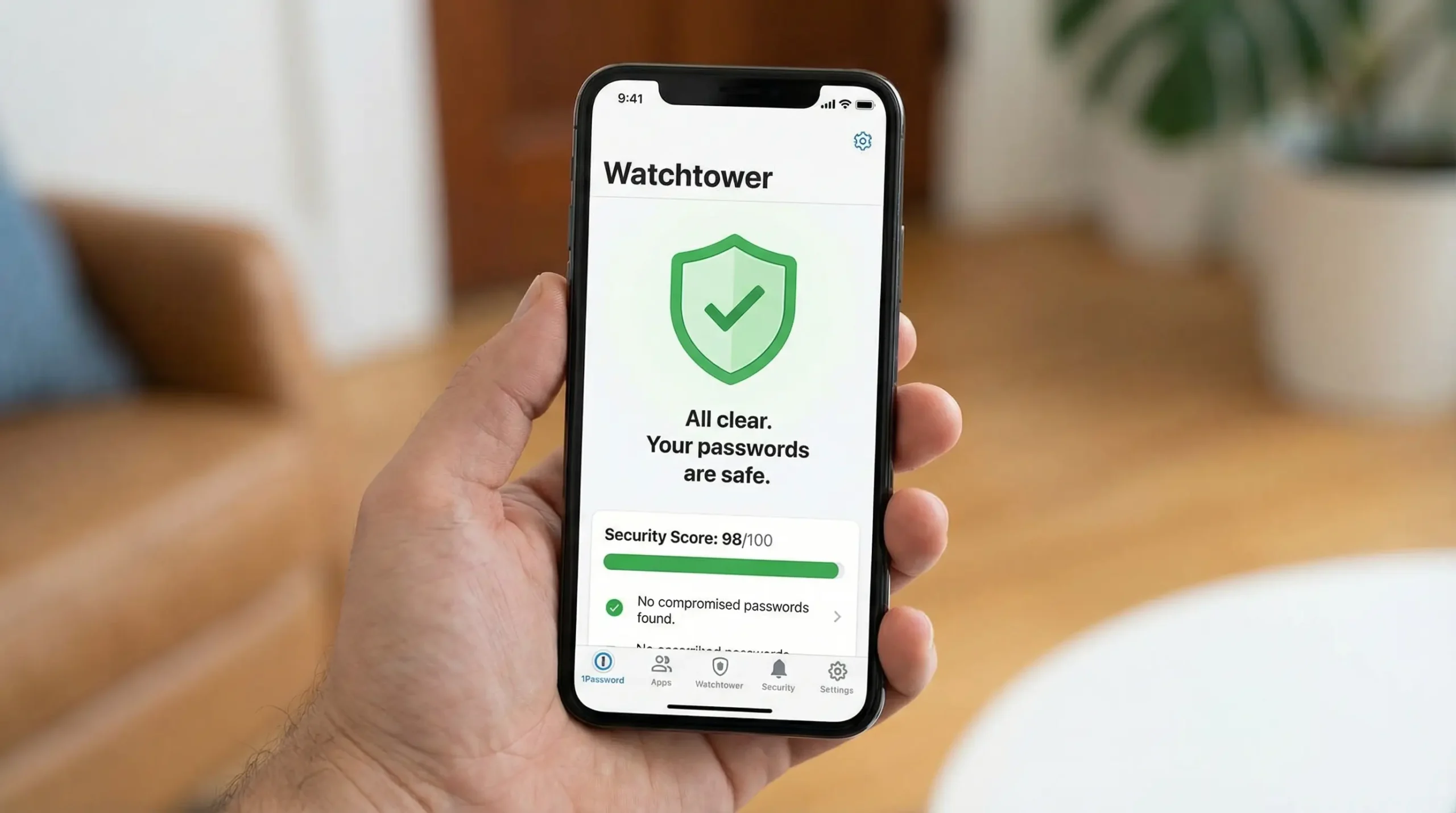 1Password Watchtower Security Score