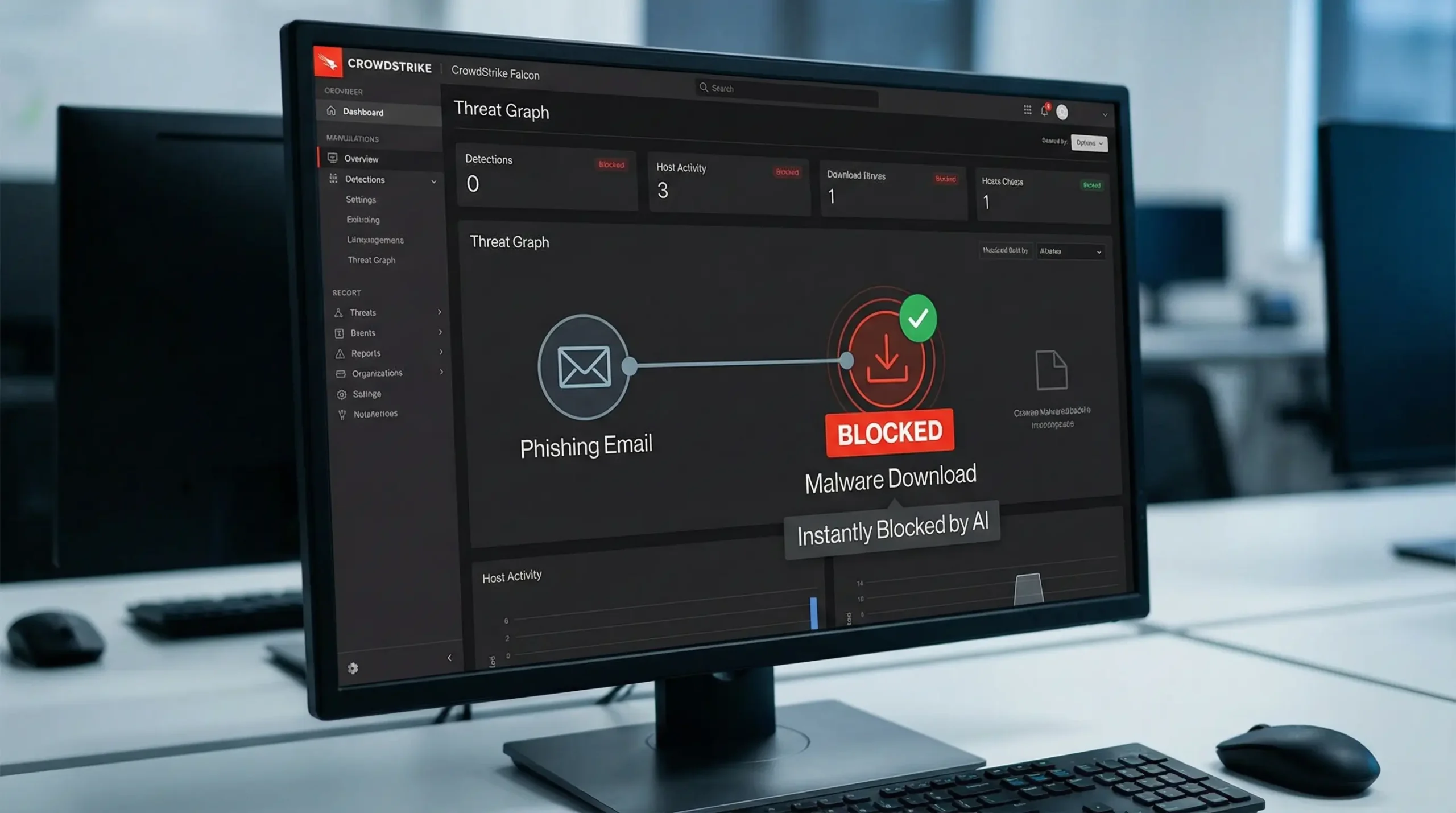 CrowdStrike Falcon AI Dashboard