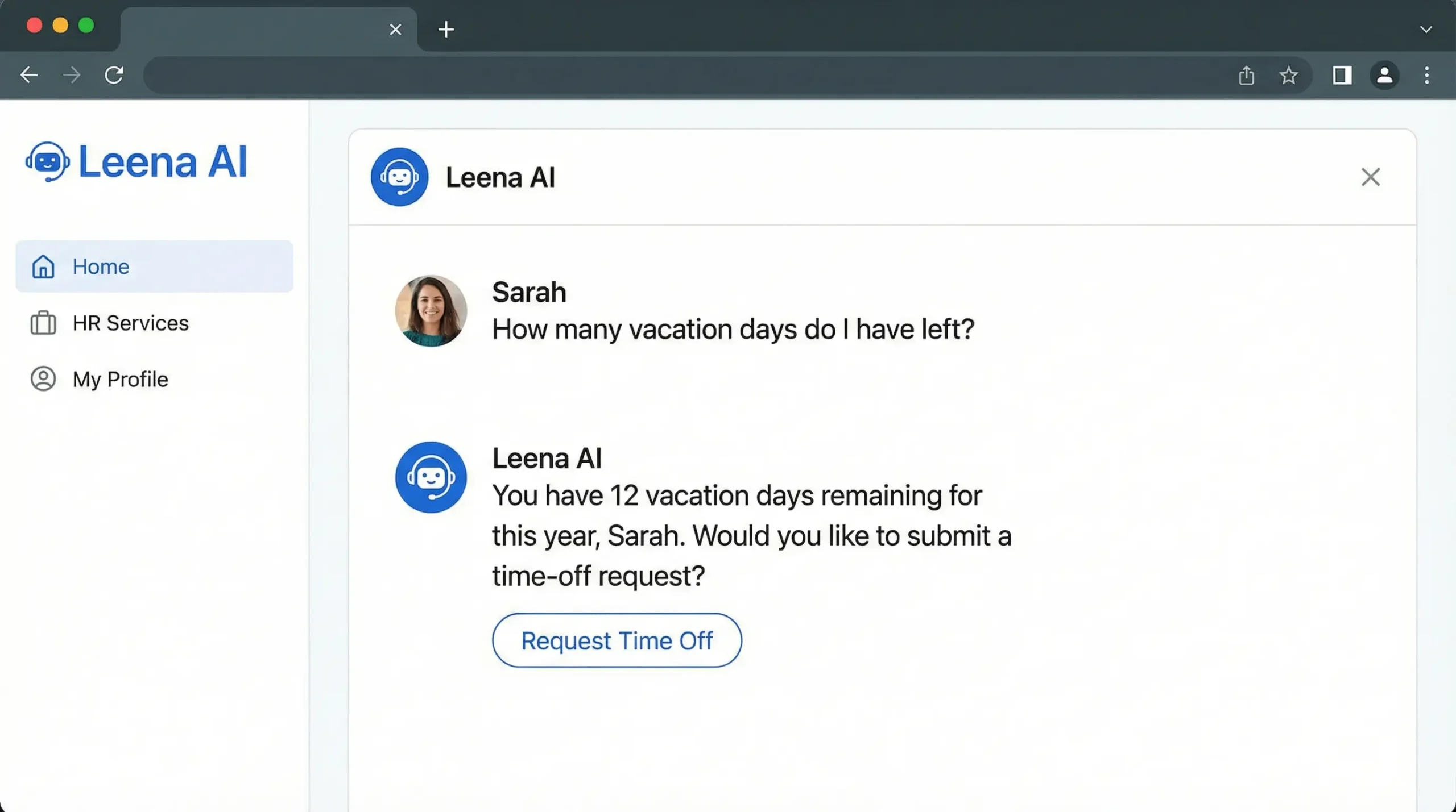 Leena AI Employee Helpdesk