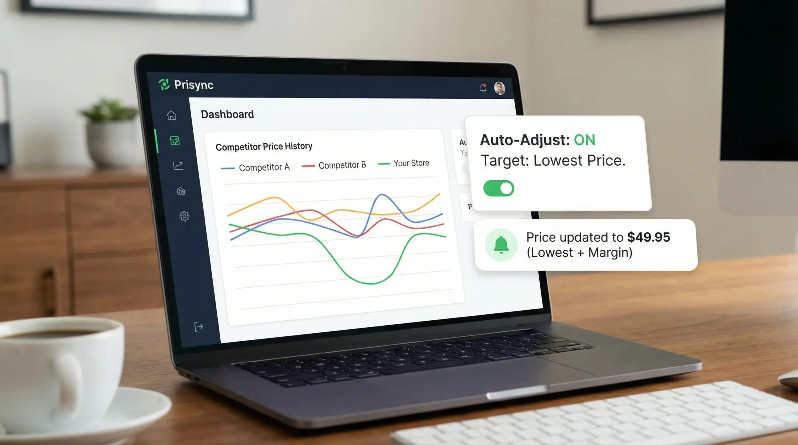 Prisync Dynamic Pricing Dashboard