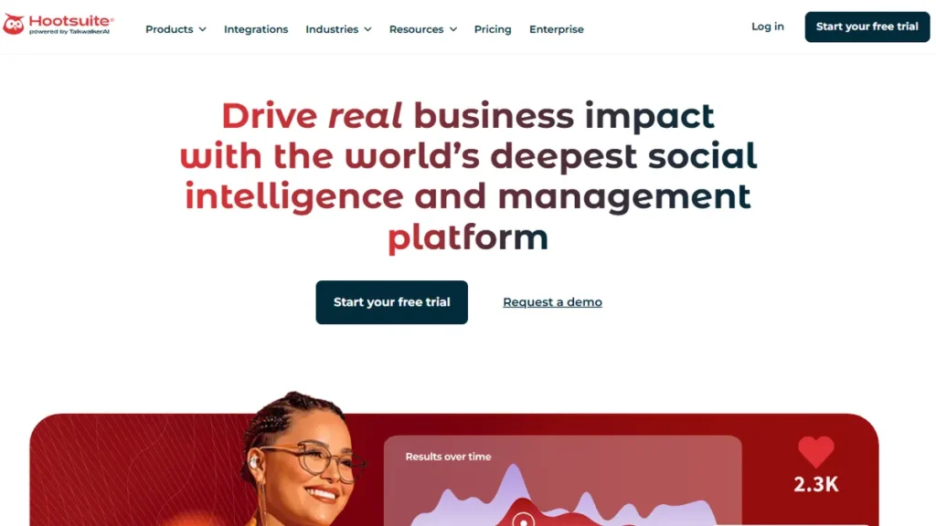 Hootsuite dashboard review
