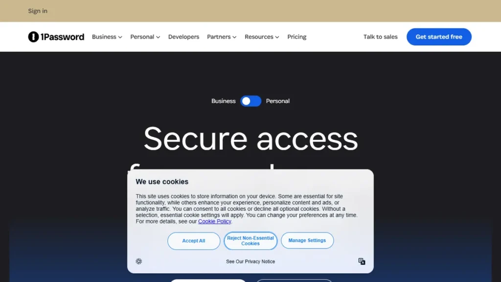 1Password dashboard review